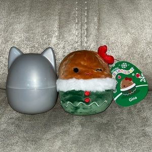 Squishmallows Gina 4” Gingerbread Christmas Holiday Mystery Capsule NWT
